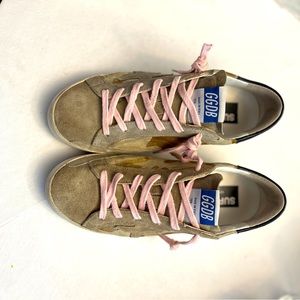 Gray suede camo Golden Goose Super-Star